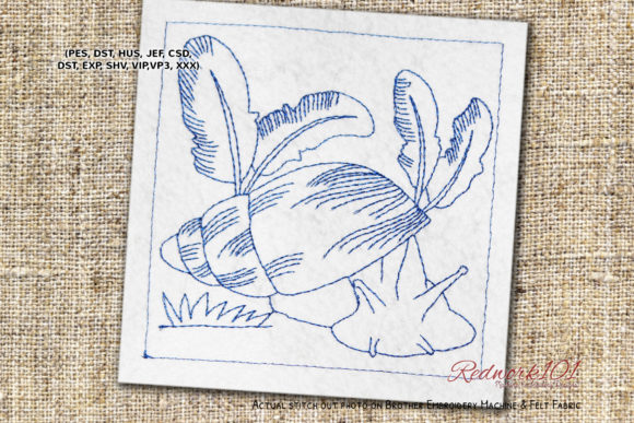 Banana Rasp Snail Redwork: A Designer Review