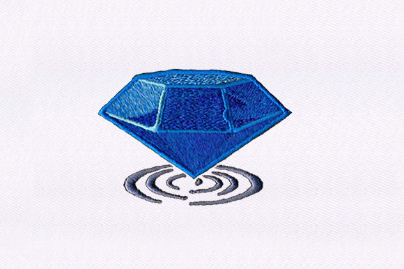 Blue Diamond Embroidery Design Review for Business Merch