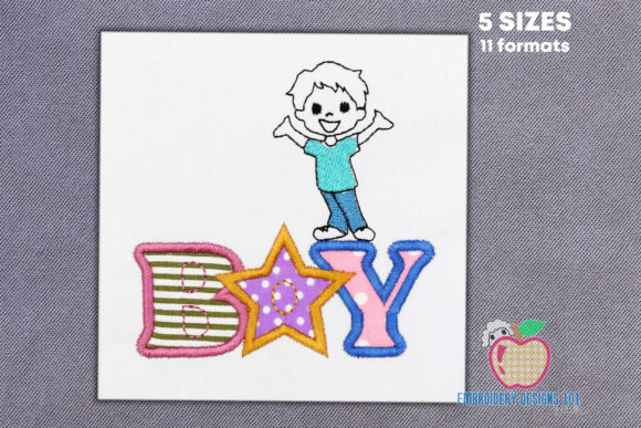 Happy Boy with Star Applique Pattern Review