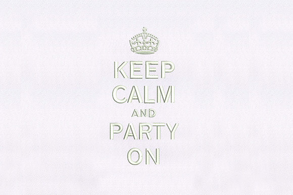Keep Calm and Party on: An Embroidery Designer's Review