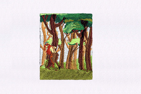 Satyr in a Forest Design