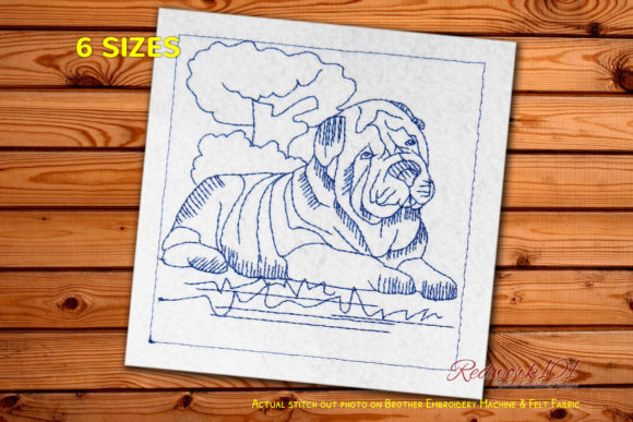 Shar Pei Dog: A Seasonal Embroidery Review