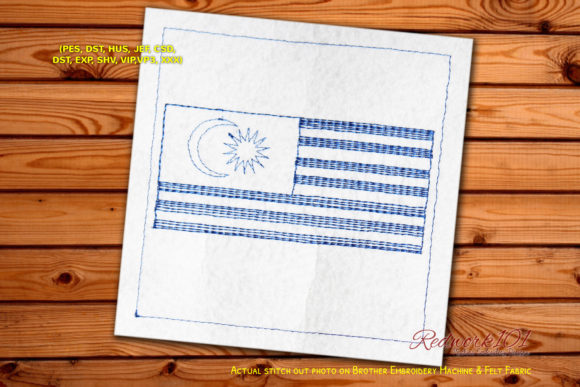 Wavy Malaysia Flag Redwork β Real Project Review