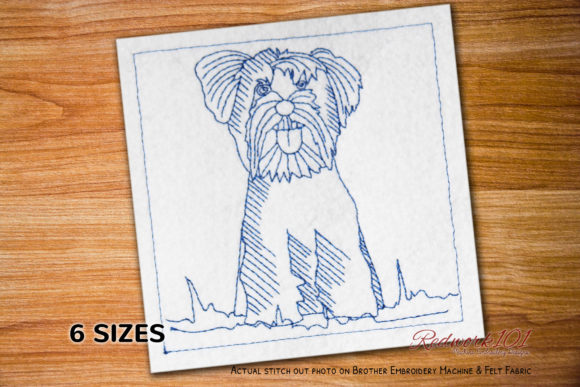 Yorkshire Terrier Dog Redwork Review